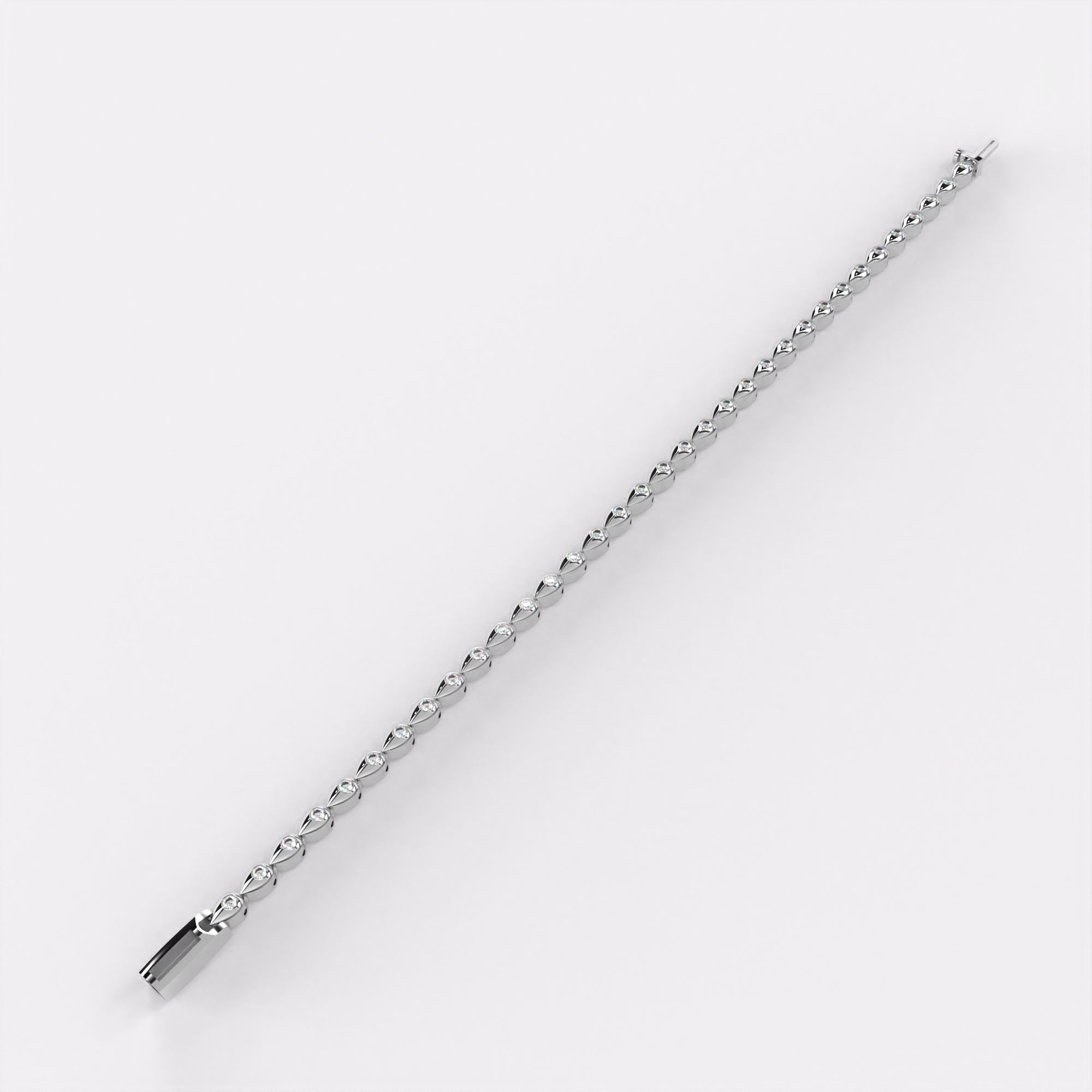 Dropping Diamond Tennis Bracelet