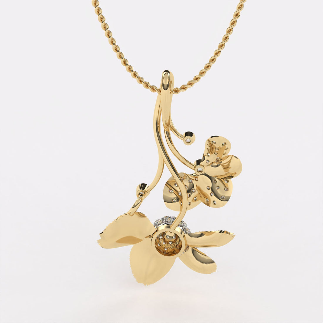 Wildflower Caprice Diamond Pendant