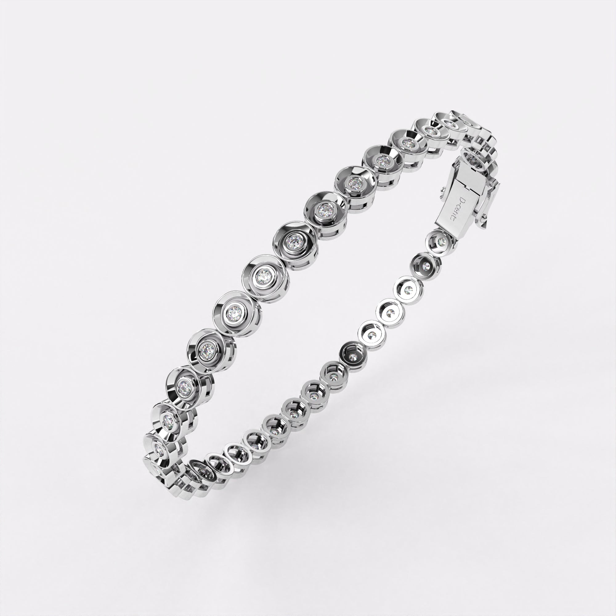 Round Close Diamond Bracelet