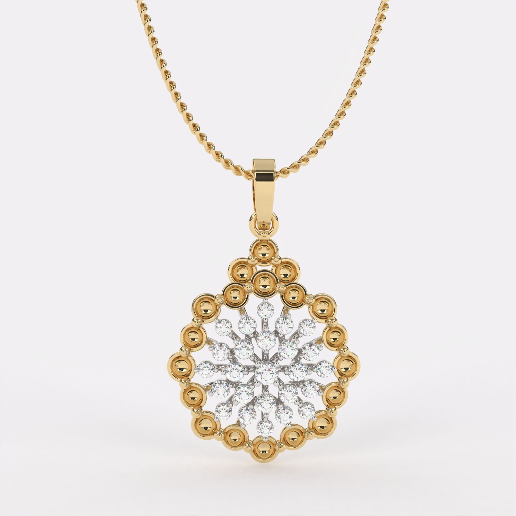Classic Halo Diamond Pendant